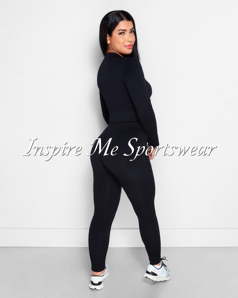 TWO-WAY ZIPPER PANTS SET