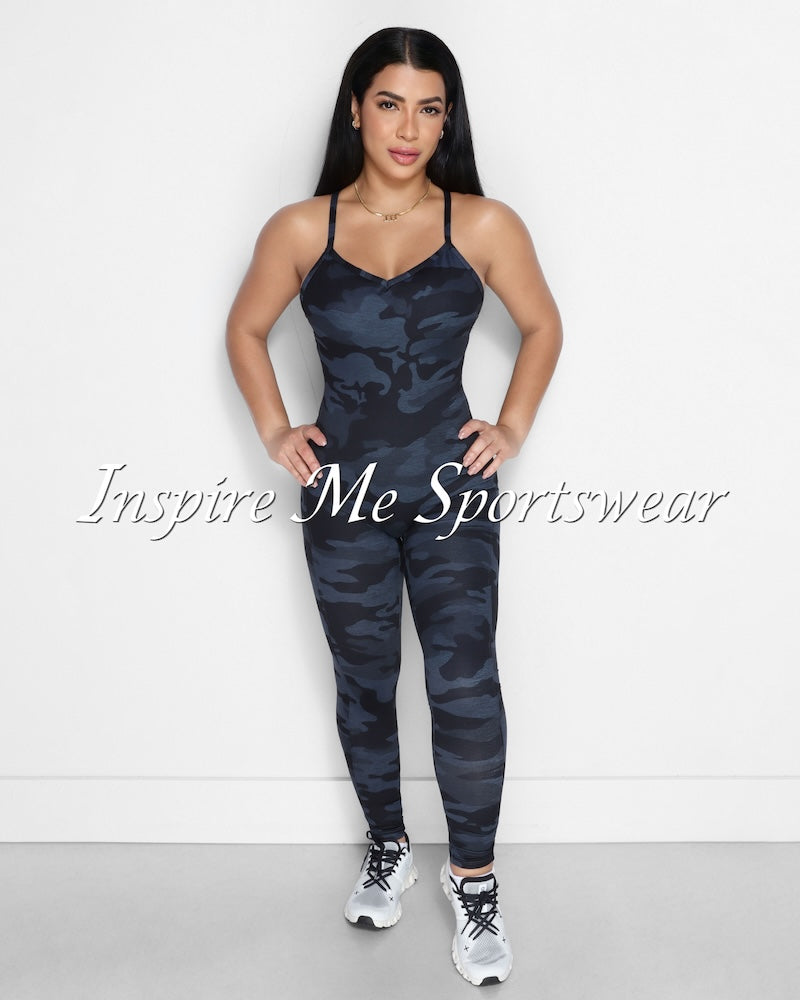 CROSS-BACK WORKOUT JUMPSUIT